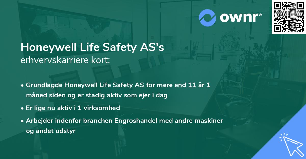 Honeywell Life Safety AS's erhvervskarriere kort