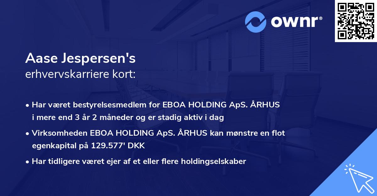 Aase Jespersen's erhvervskarriere kort