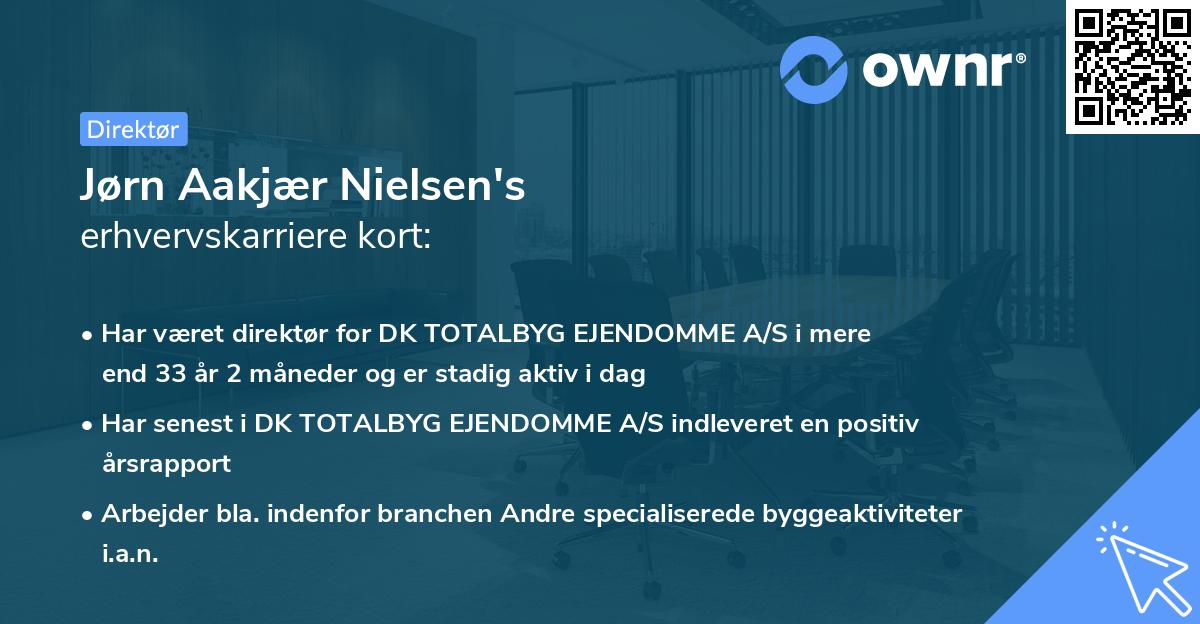 Jørn Aakjær Nielsen's erhvervskarriere kort