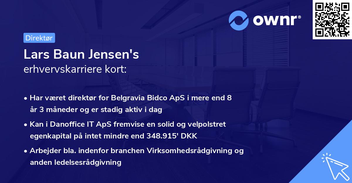 Lars Baun Jensen's erhvervskarriere kort