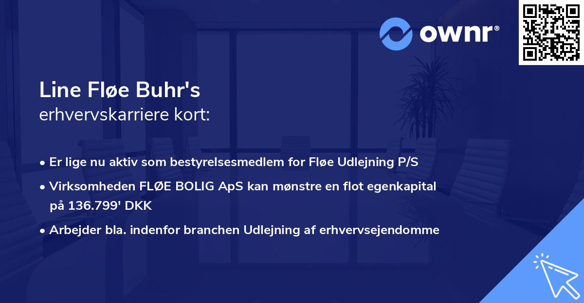 Line Fløe Buhr's erhvervskarriere kort