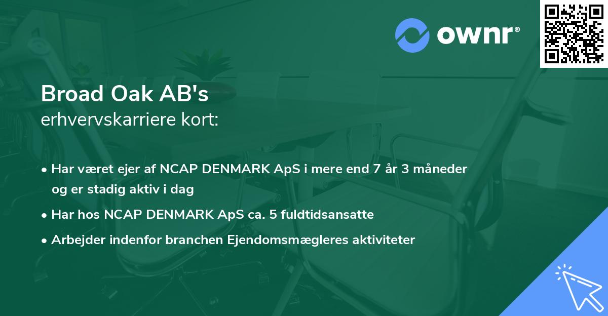 Broad Oak AB's erhvervskarriere kort