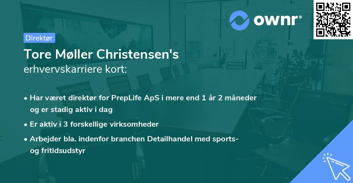 Tore Møller Christensen's erhvervskarriere kort
