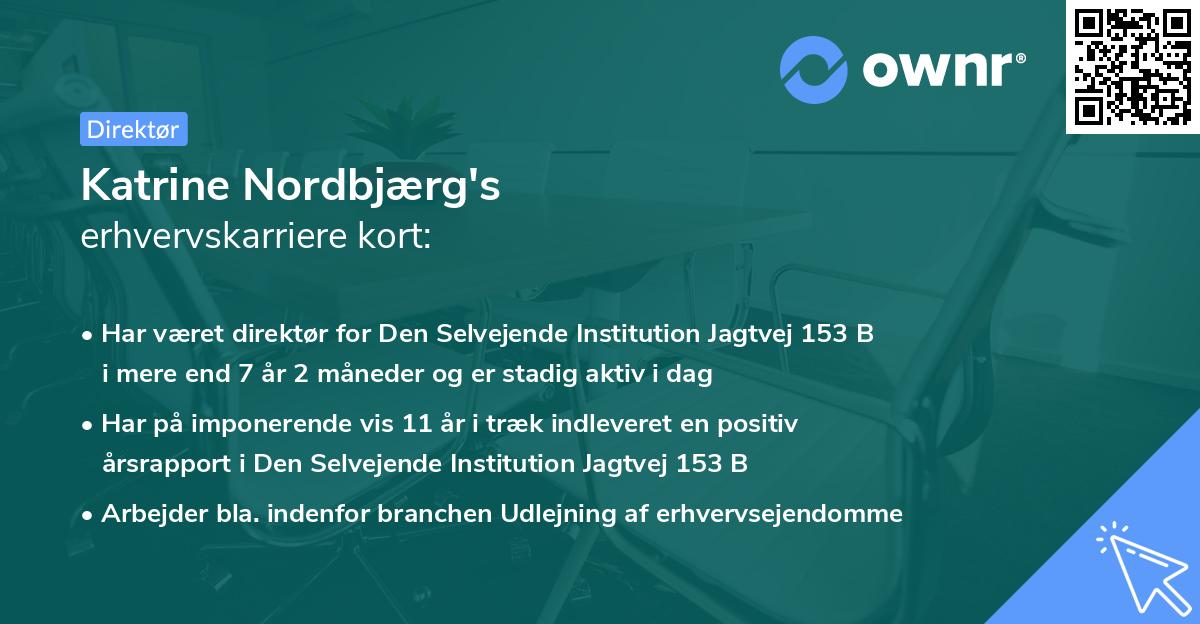 Katrine Nordbjærg's erhvervskarriere kort