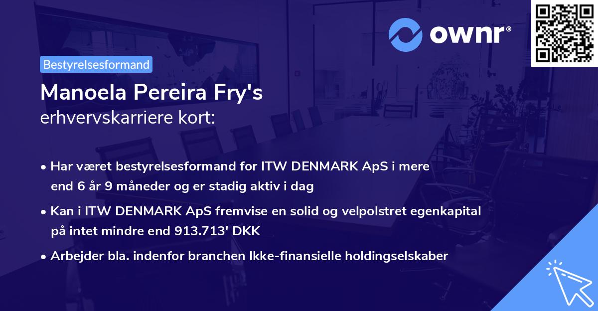 Manoela Pereira Fry's erhvervskarriere kort