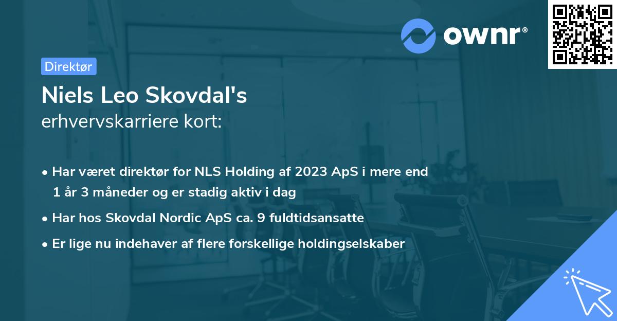 Niels Leo Skovdal's erhvervskarriere kort