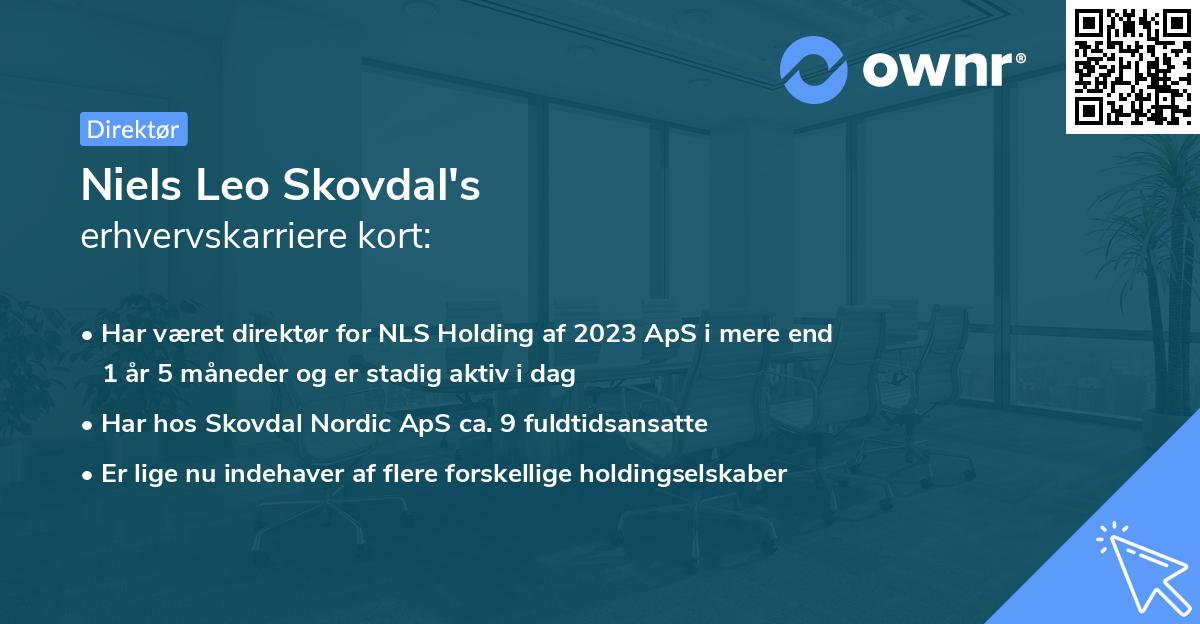 Niels Leo Skovdal's erhvervskarriere kort