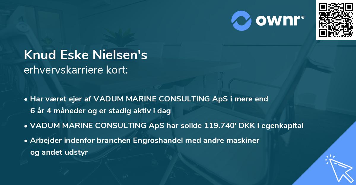 Knud Eske Nielsen's erhvervskarriere kort