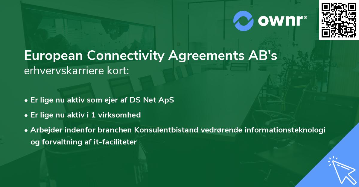 European Connectivity Agreements AB's erhvervskarriere kort