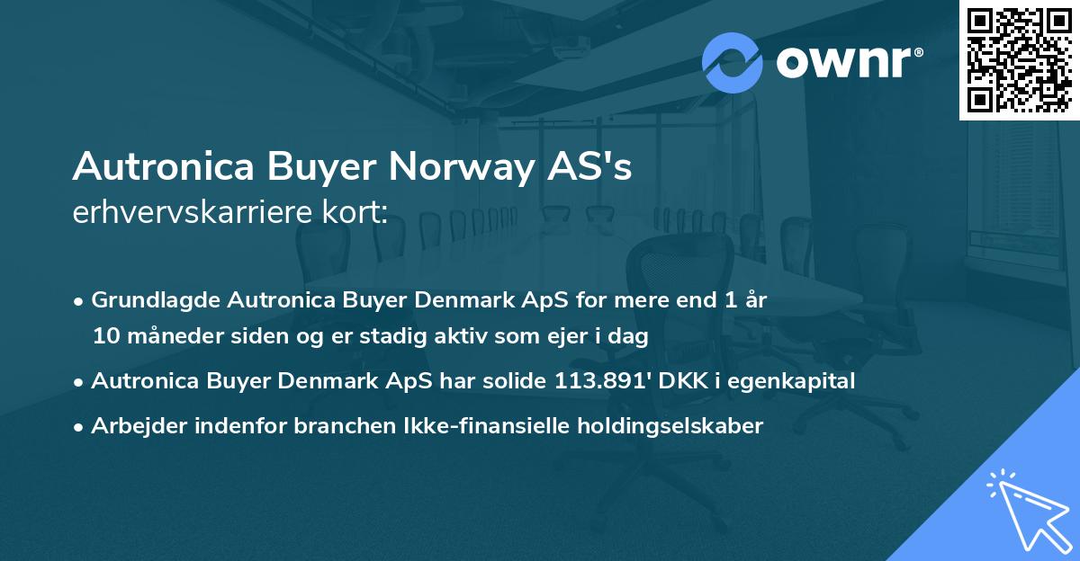 Autronica Buyer Norway AS's erhvervskarriere kort