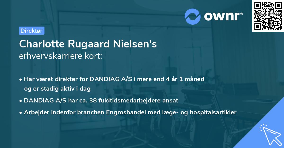 Charlotte Rugaard Nielsen's erhvervskarriere kort