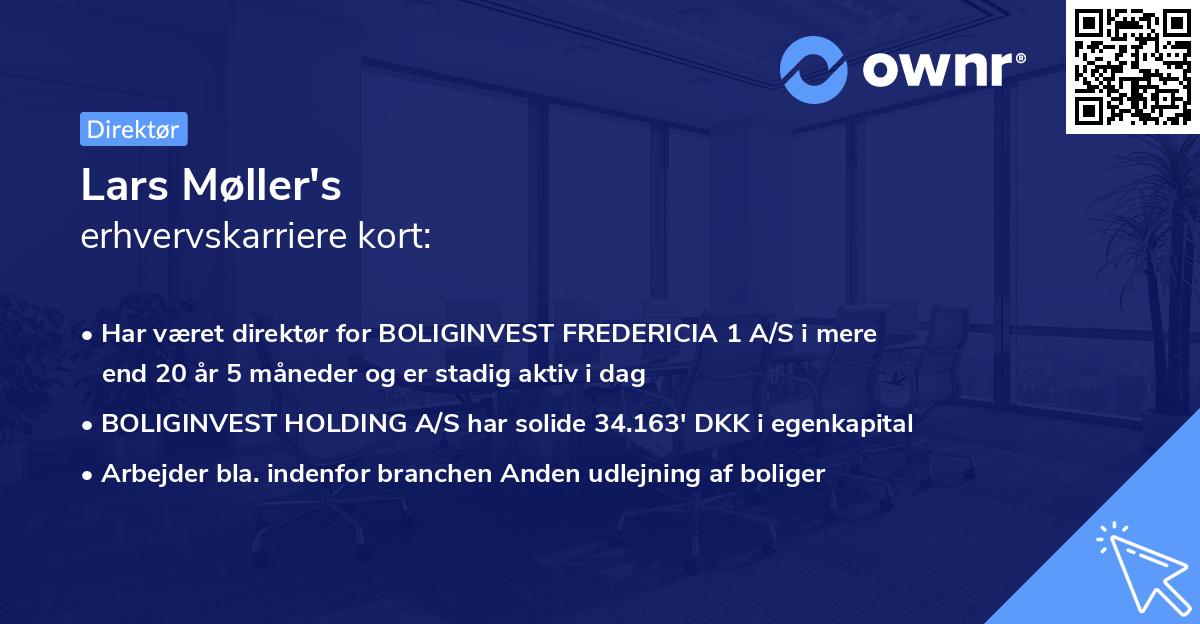 Lars Møller's erhvervskarriere kort