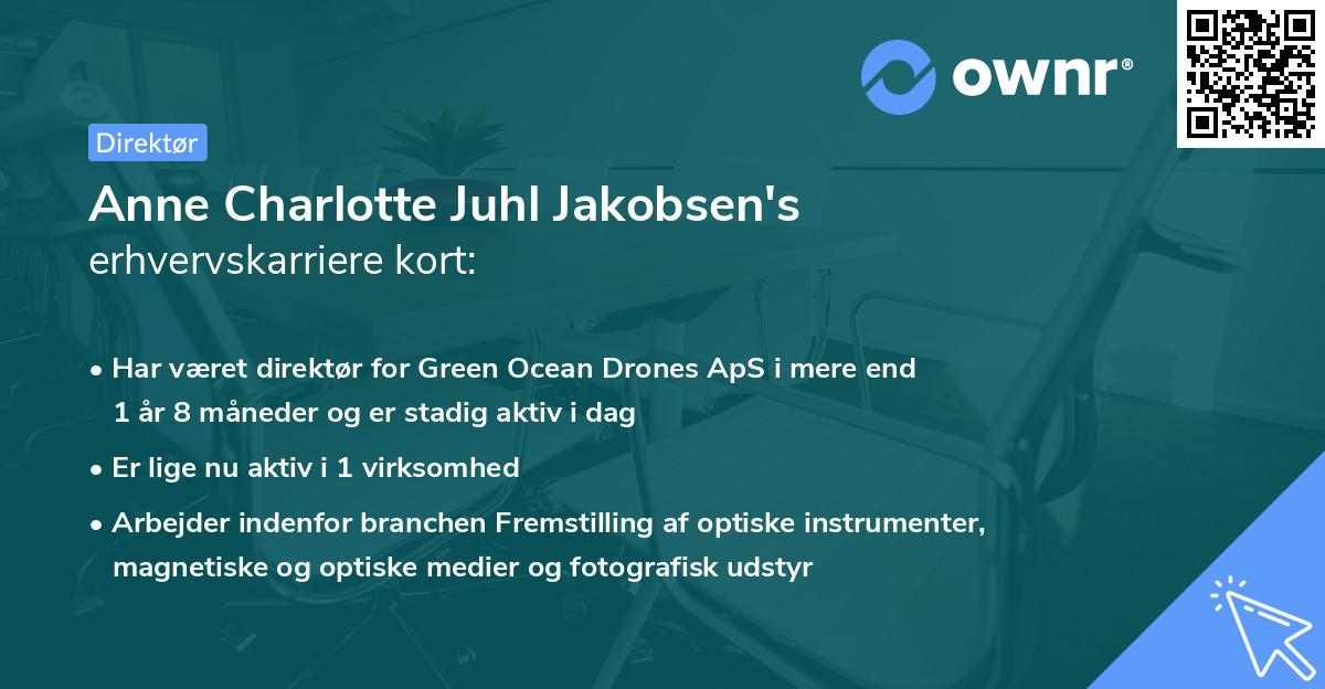 Anne Charlotte Juhl Jakobsen's erhvervskarriere kort