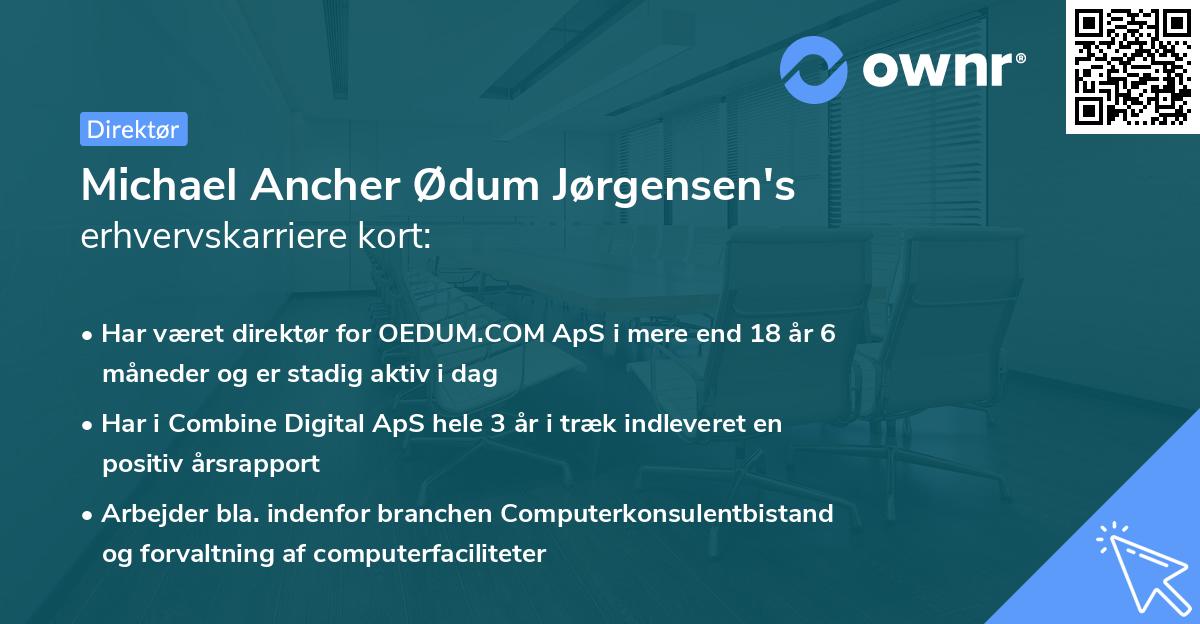 Michael Ancher Ødum Jørgensen's erhvervskarriere kort