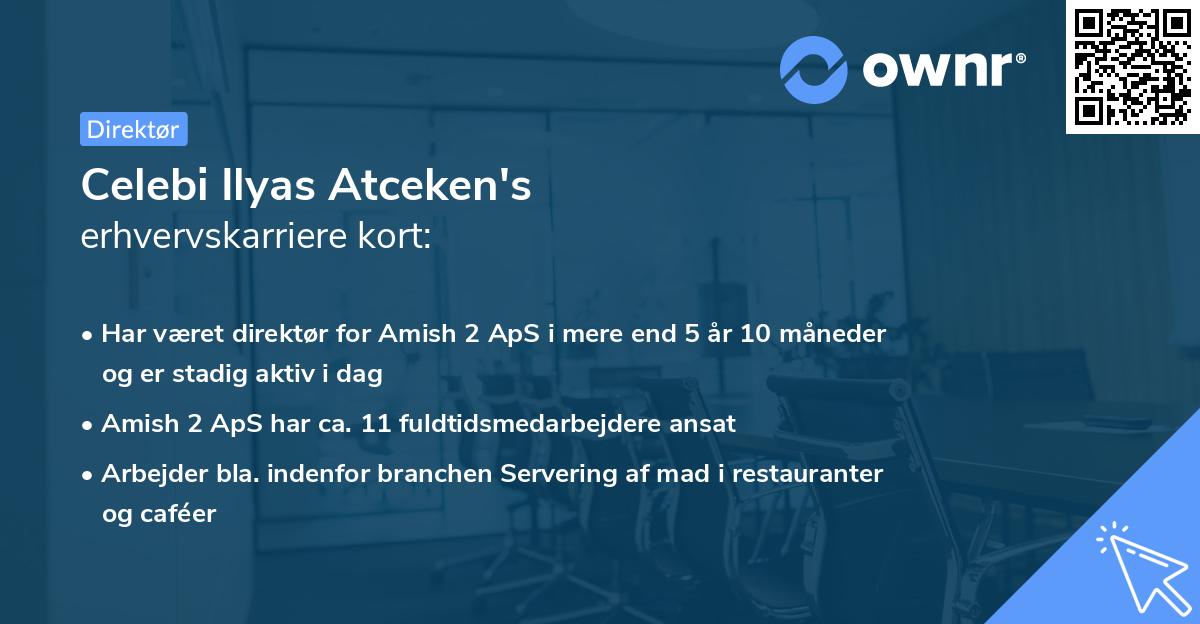 Celebi Ilyas Atceken's erhvervskarriere kort
