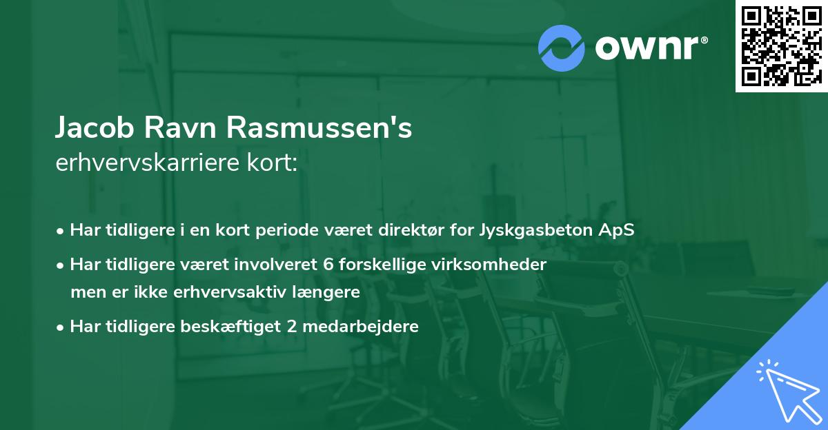 Jacob Ravn Rasmussen's erhvervskarriere kort