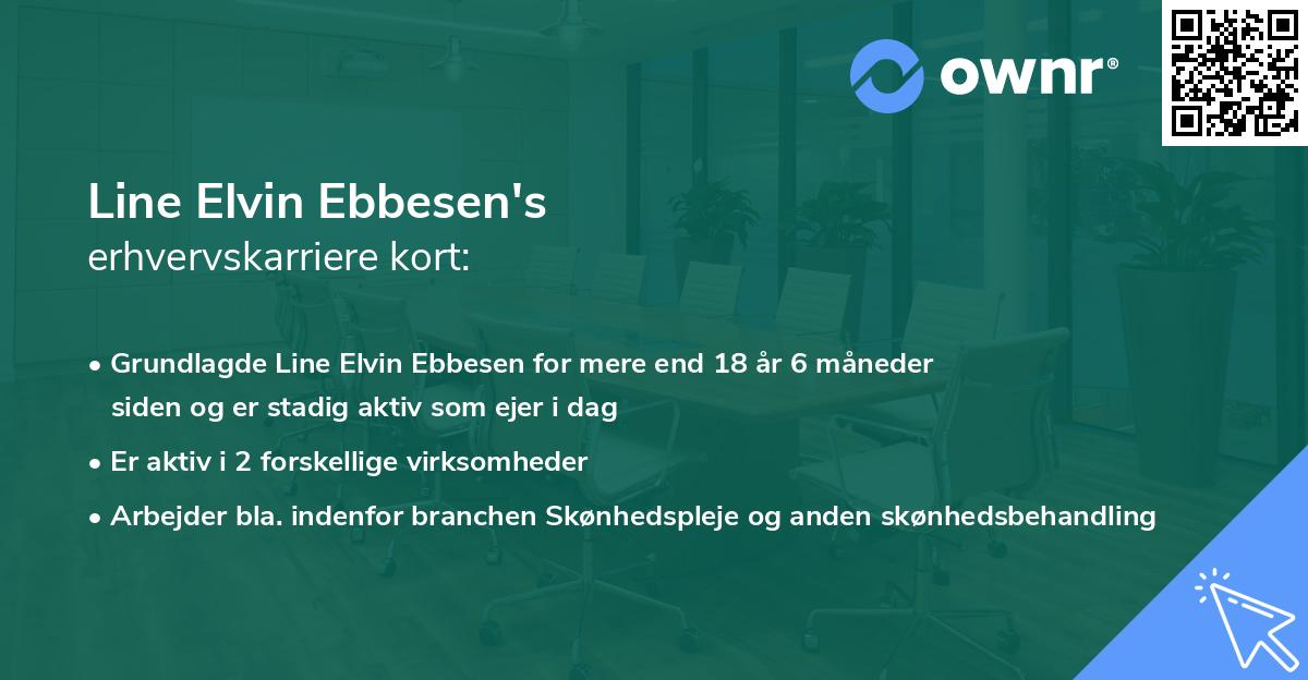 Line Elvin Ebbesen's erhvervskarriere kort