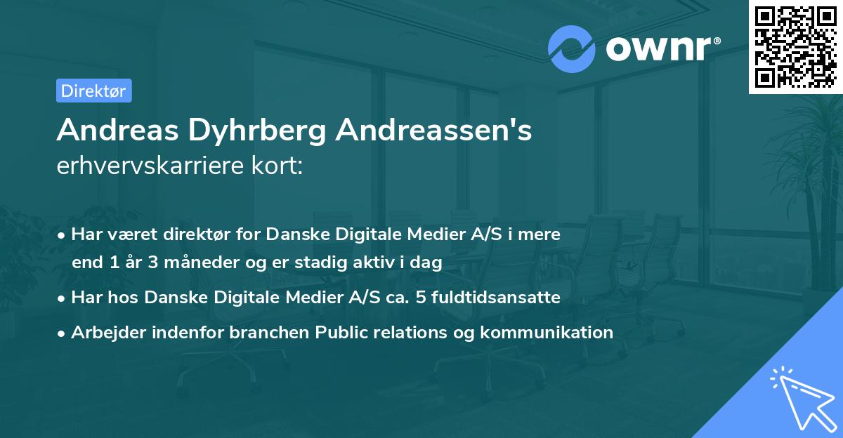 Andreas Dyhrberg Andreassen's erhvervskarriere kort