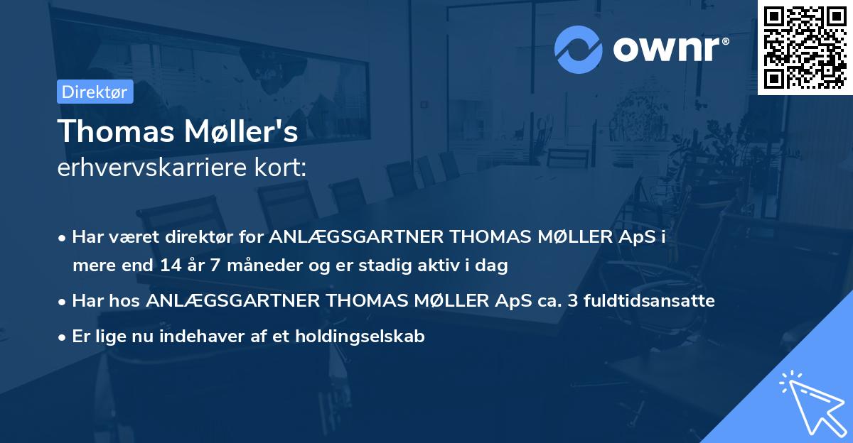 Thomas Møller's erhvervskarriere kort