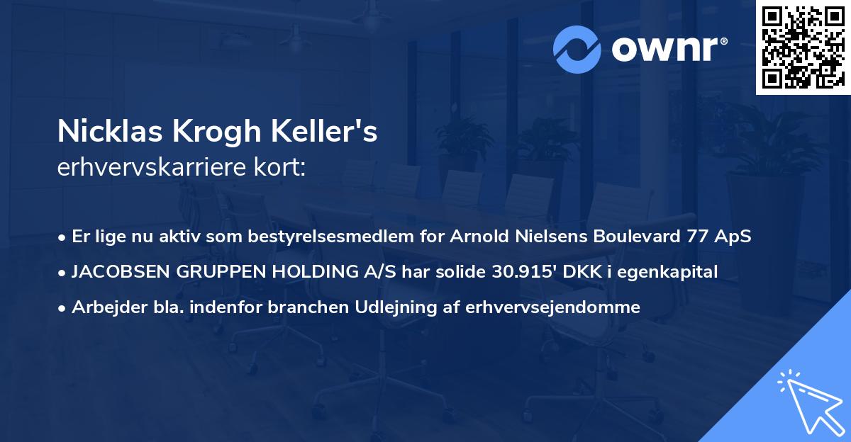 Nicklas Krogh Keller's erhvervskarriere kort