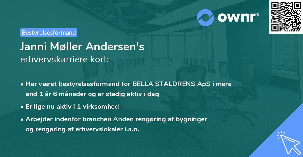 Janni Møller Andersen's erhvervskarriere kort