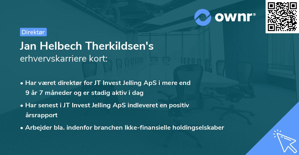 Jan Helbech Therkildsen's erhvervskarriere kort