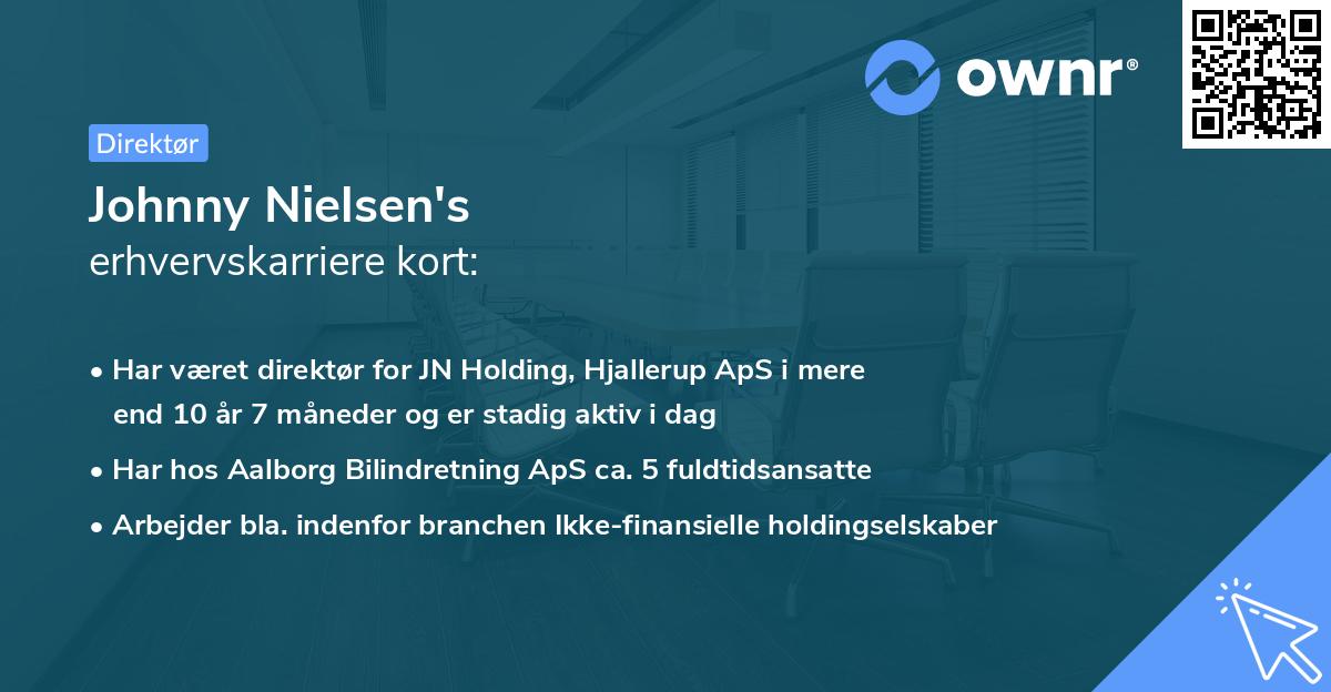 Johnny Nielsen's erhvervskarriere kort
