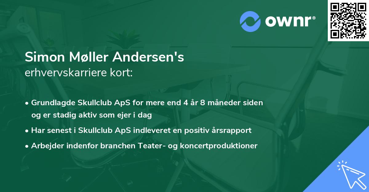 Simon Møller Andersen's erhvervskarriere kort