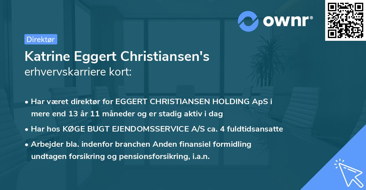 Katrine Eggert Christiansen's erhvervskarriere kort