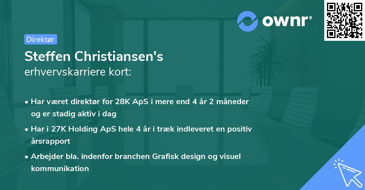 Steffen Christiansen's erhvervskarriere kort