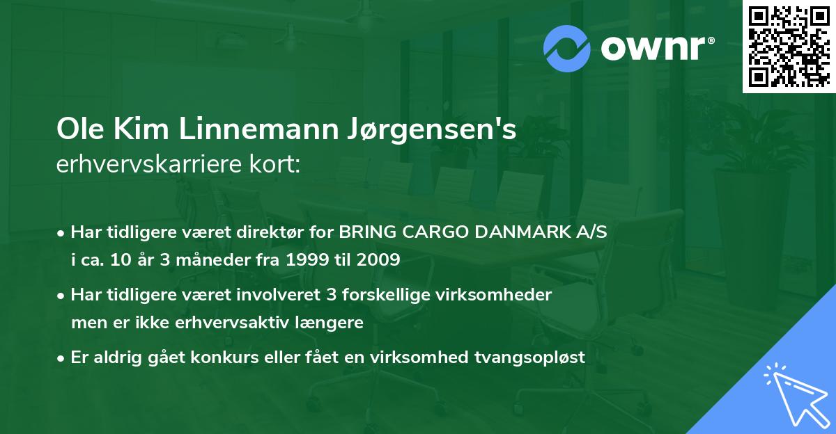 Ole Kim Linnemann Jørgensen's erhvervskarriere kort