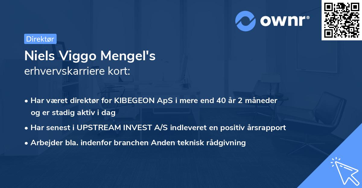 Niels Viggo Mengel's erhvervskarriere kort