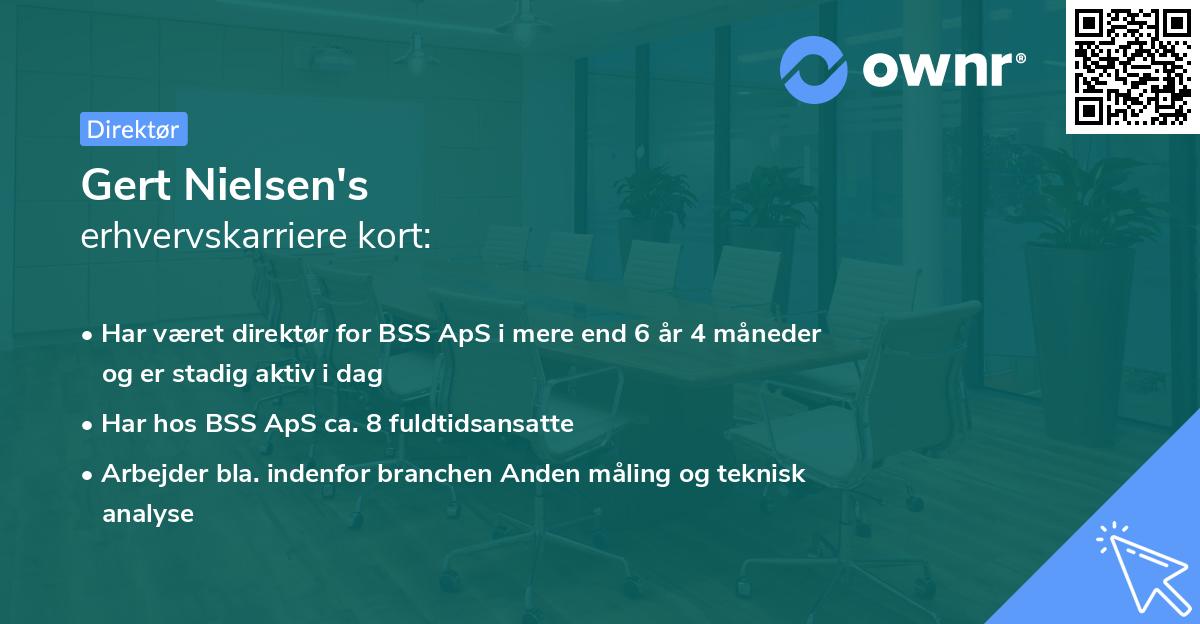 Gert Nielsen's erhvervskarriere kort