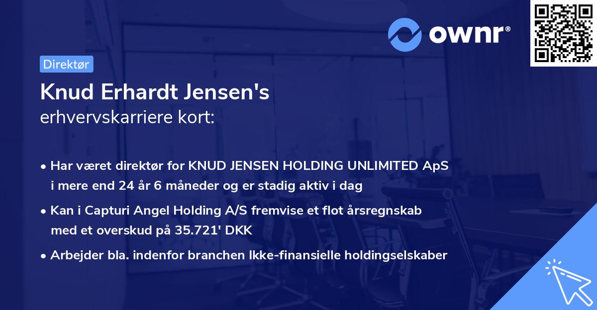Knud Erhardt Jensen's erhvervskarriere kort