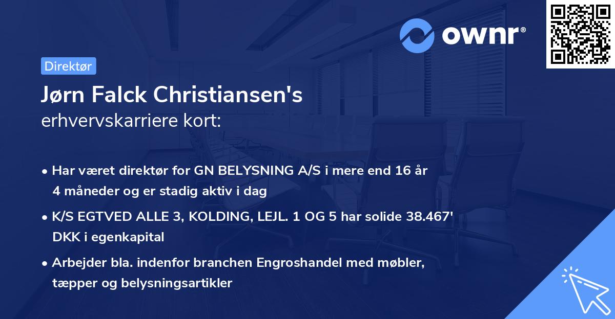 Jørn Falck Christiansen's erhvervskarriere kort