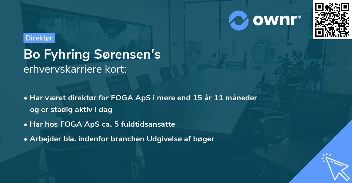 Bo Fyhring Sørensen's erhvervskarriere kort