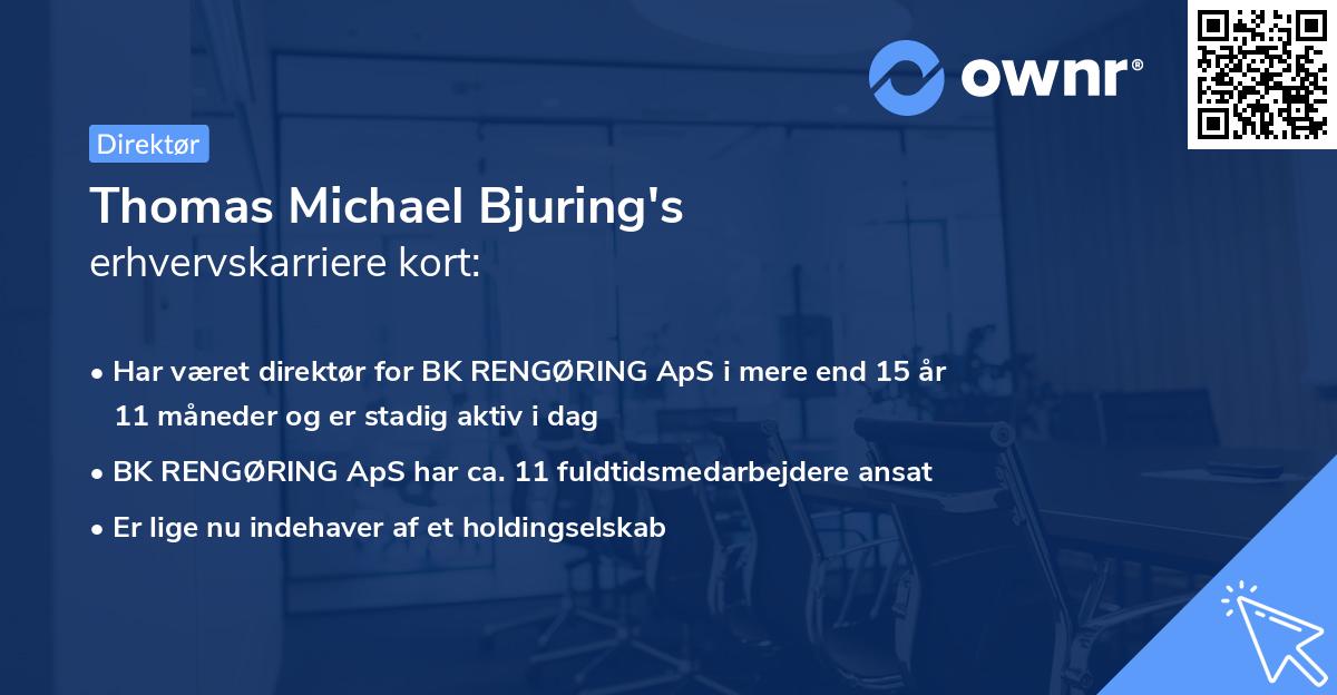 Thomas Michael Bjuring's erhvervskarriere kort