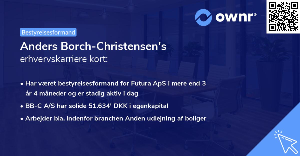 Anders Borch-Christensen's erhvervskarriere kort