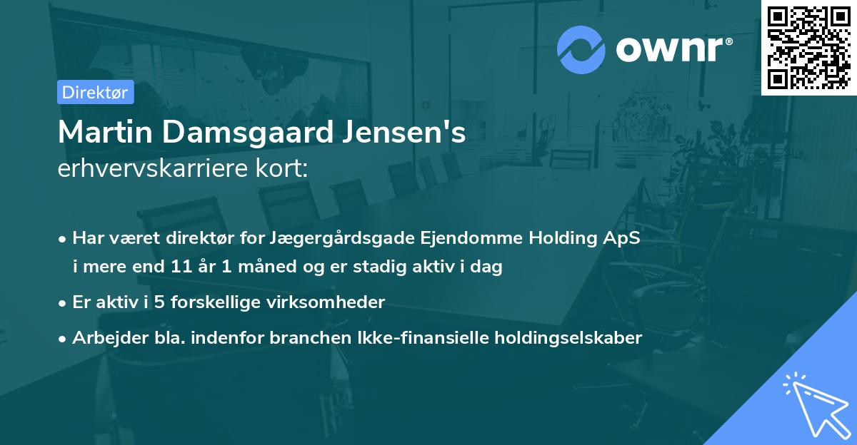 Martin Damsgaard Jensen's erhvervskarriere kort