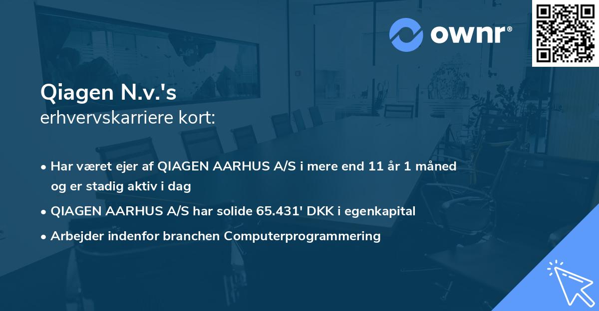 Qiagen N.v.'s erhvervskarriere kort