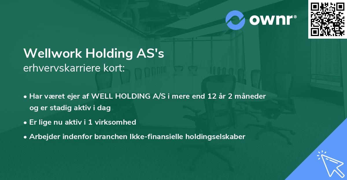 Wellwork Holding AS's erhvervskarriere kort