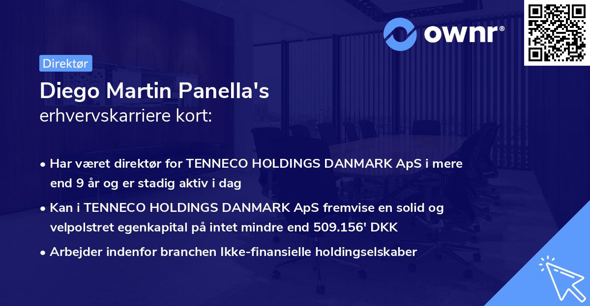 Diego Martin Panella's erhvervskarriere kort