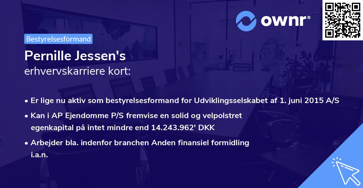 Pernille Jessen's erhvervskarriere kort