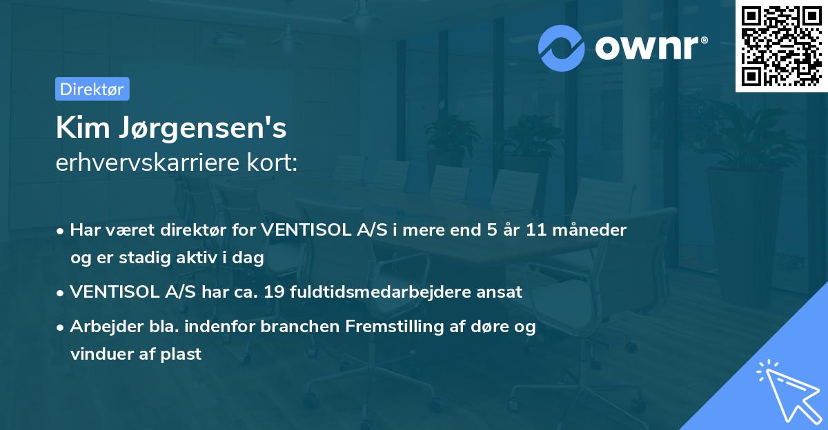 Kim Jørgensen's erhvervskarriere kort