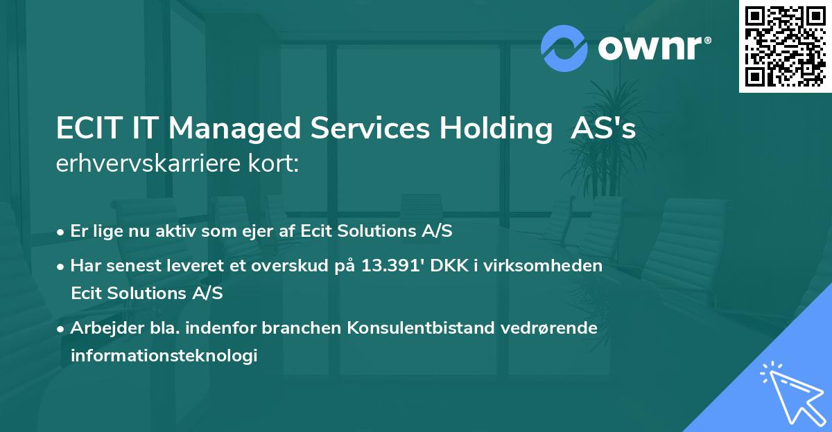 ECIT IT Managed Services Holding  AS's erhvervskarriere kort