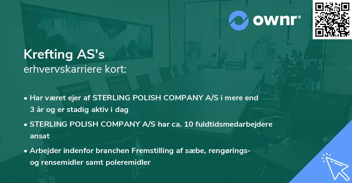Krefting AS's erhvervskarriere kort