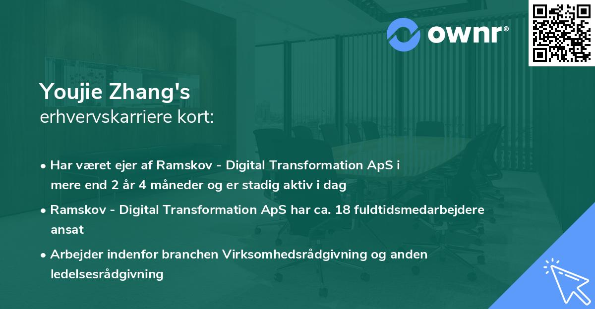 Youjie Zhang's erhvervskarriere kort