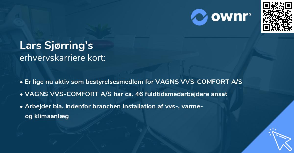 Lars Sjørring's erhvervskarriere kort