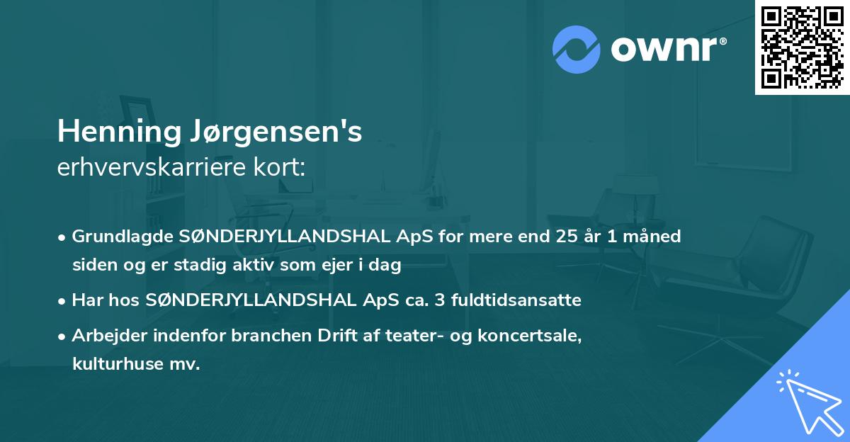 Henning Jørgensen's erhvervskarriere kort