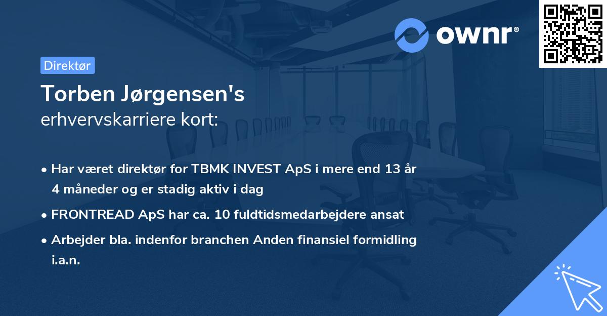 Torben Jørgensen's erhvervskarriere kort
